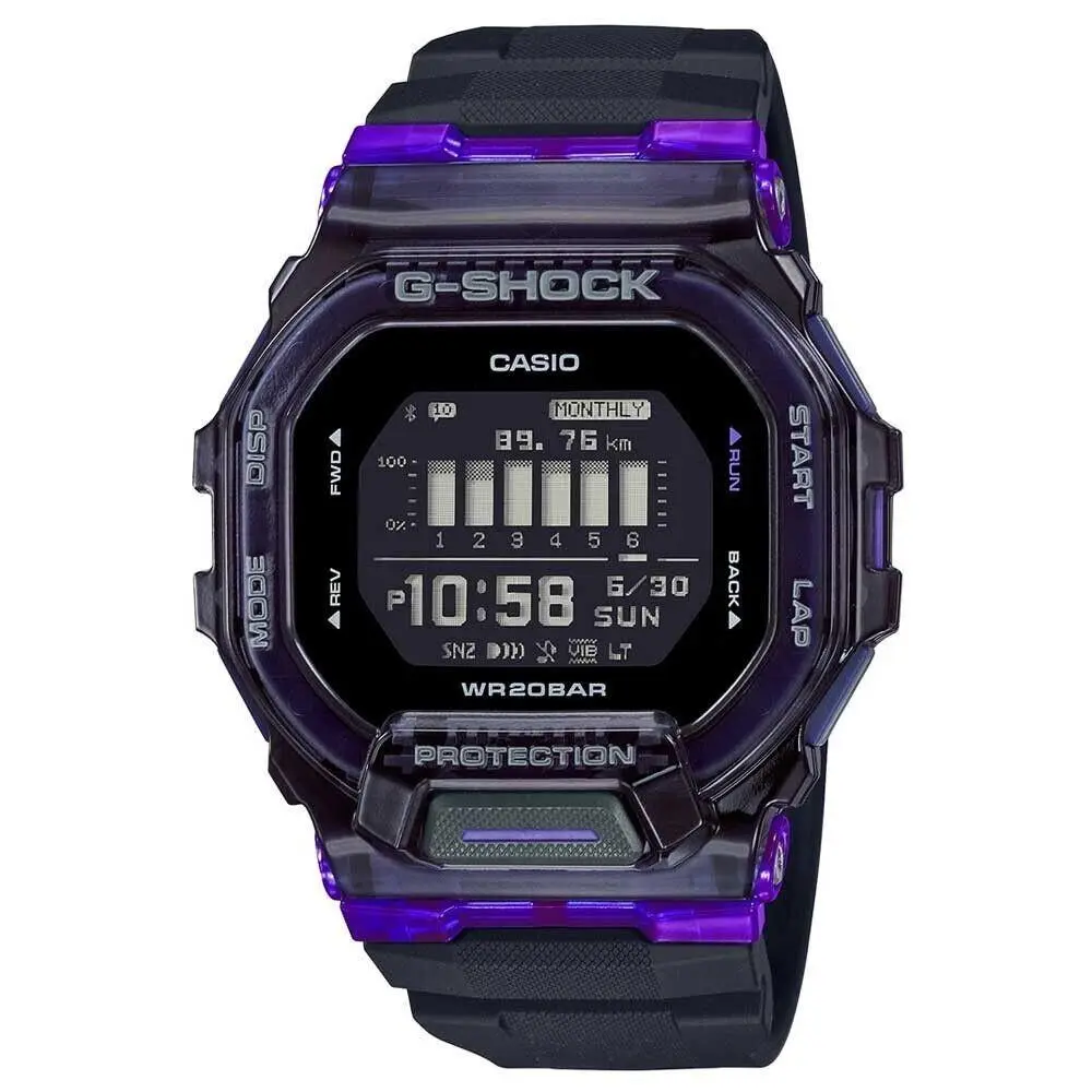 Casio G-shock G-squad GBD-200 Series World Time Quartz Men`s Watch GBD200SM-1A6