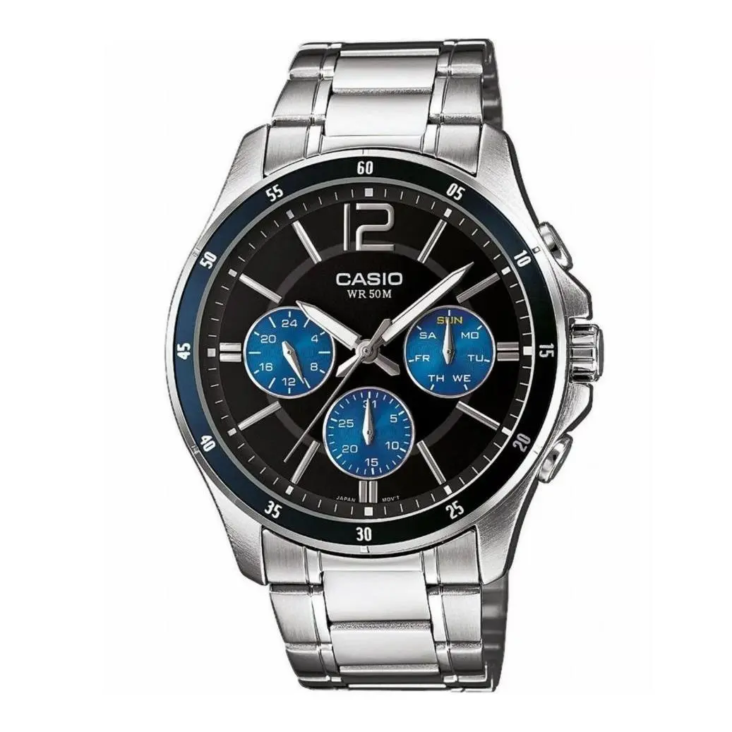 Casio MTP-1374D-2A3 Watch Wristwatch Timepiece For Everyday Wear Gift