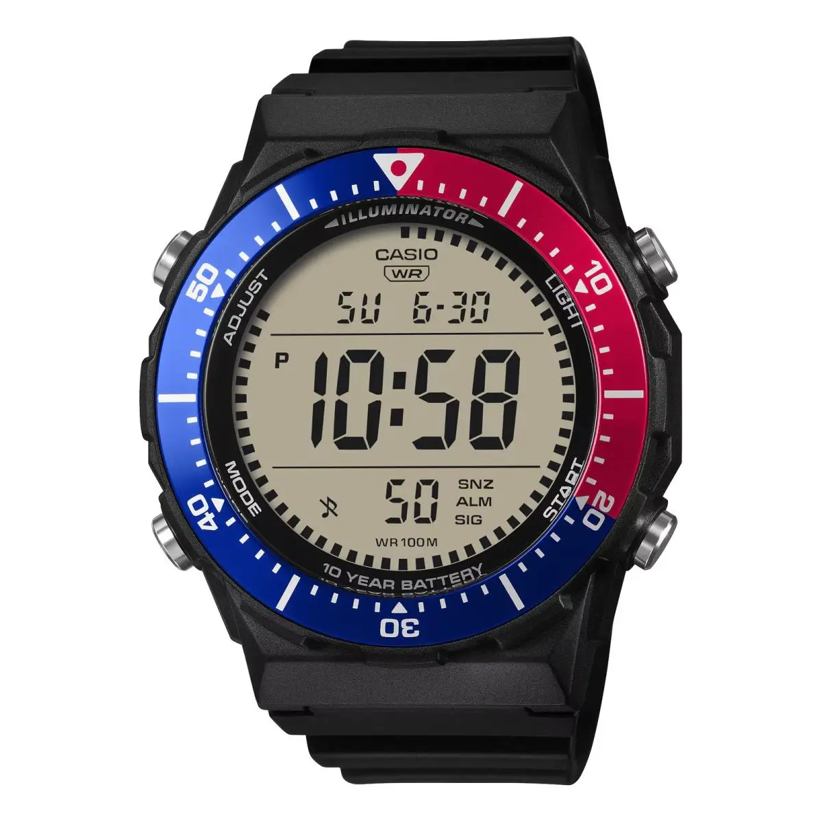Casio Men’s Black Digital Watch with Gray Dial - AE-1700H-1A2VCF