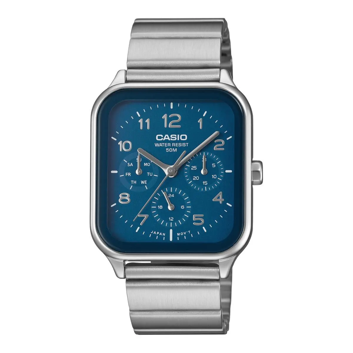 Casio Vintage MTP-M306D-2A Watch - Band: Silver, Bezel: Silver