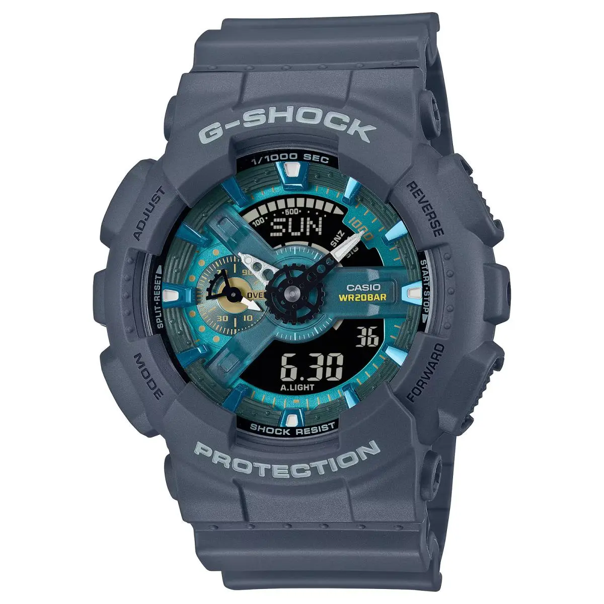 Casio G-shock GA-110AS-2A Oasis Blue Dial A/d Men`s Watch