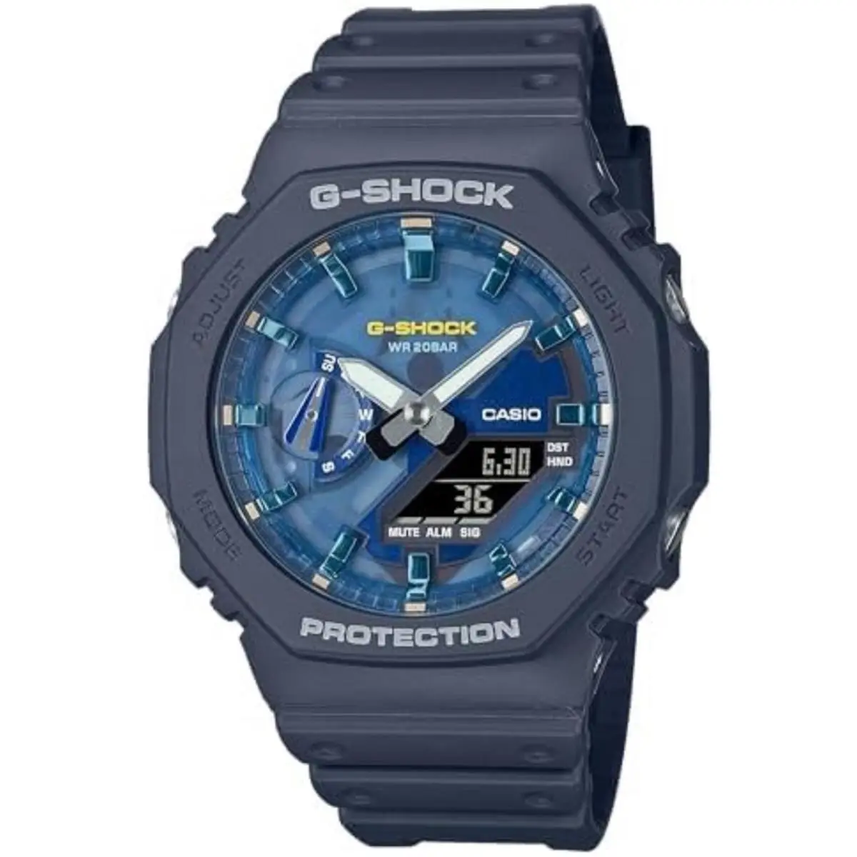 Casio G-shock Oasis Collection Navy Blue Octagonal Watch GA2100AS-2A
