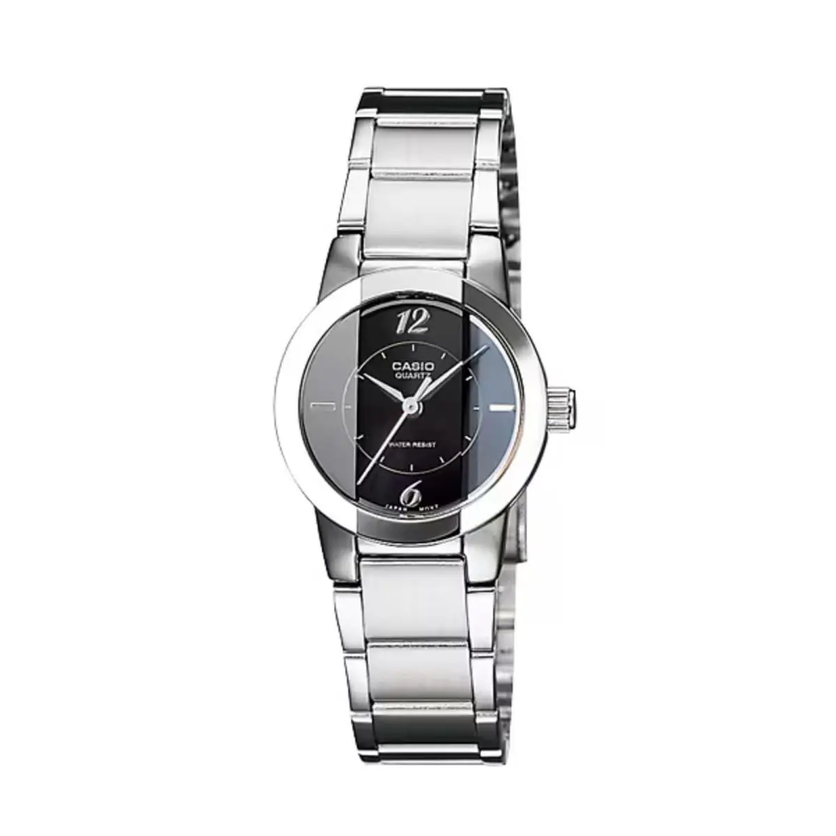 Casio Women’s Black Dial Stainless Steel Bracelet Analog Watch - LTP-1230D-1C
