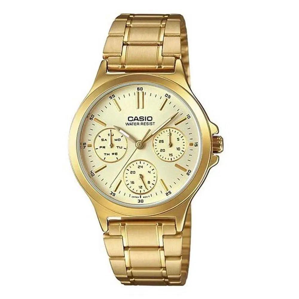 Casio LTP-V300G-9A Elegant Gold-tone Stainless Steel Classic Women`s Watch
