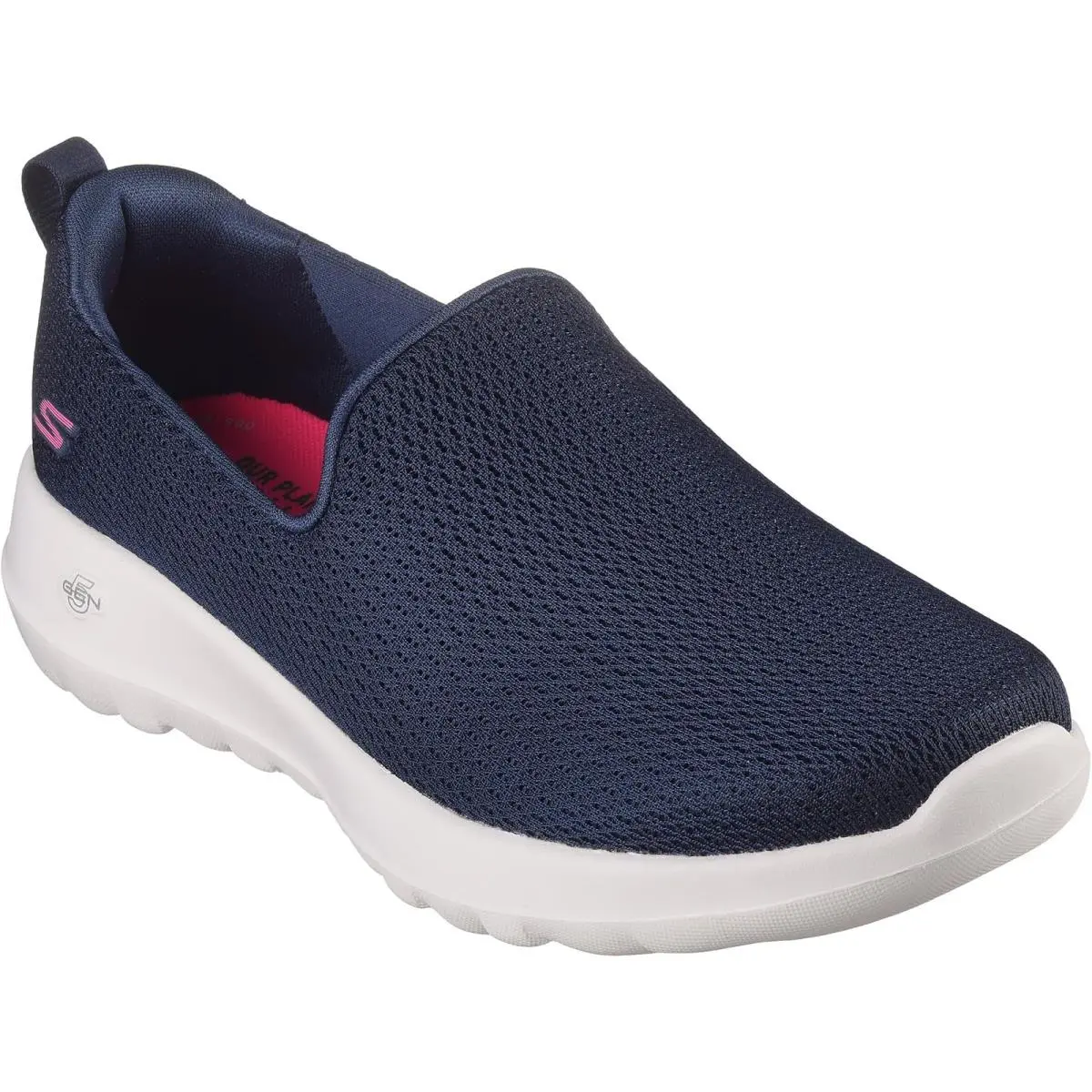 Skechers Women`s Go Walk Joy Aurora Sneaker Navy/white 10 Wide - Navy/white