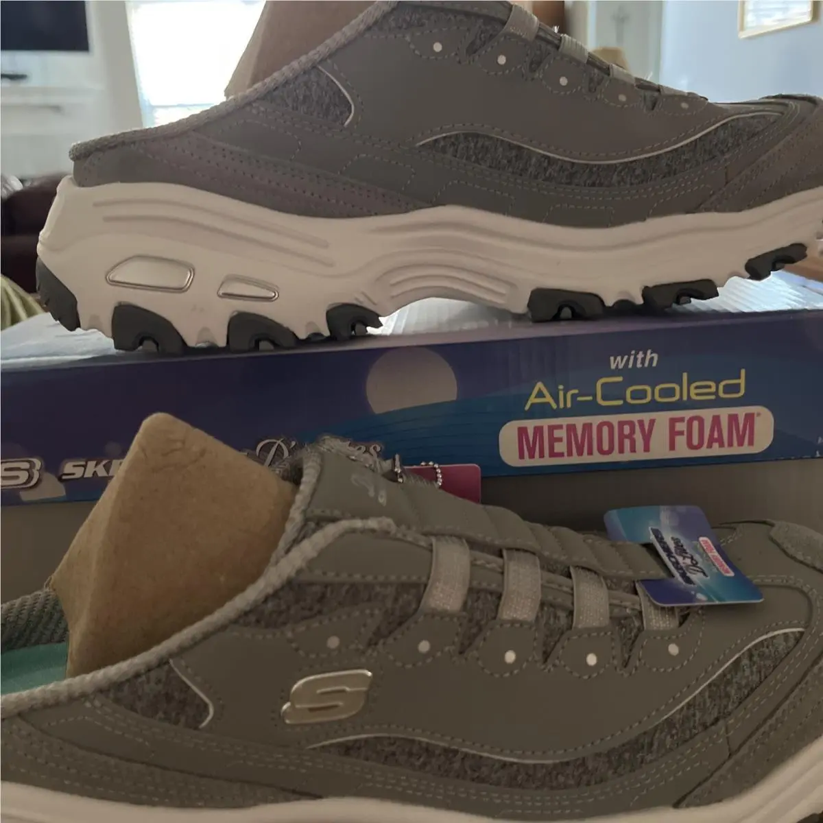 Skechers shoes - SKECHERS D`Lites Resilient - Resilient - 11940/GYW - Gray, White, Black 15