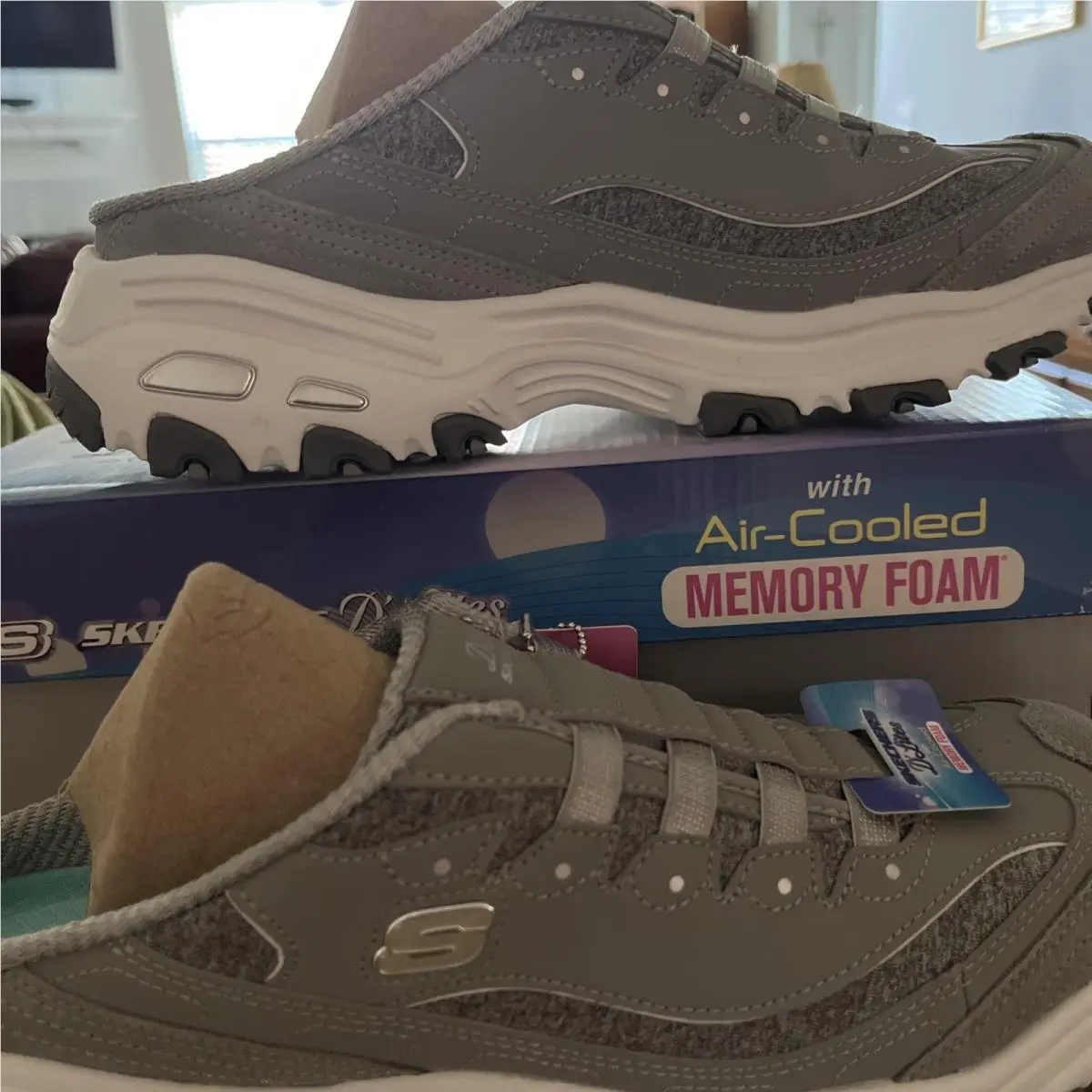 Skechers shoes - SKECHERS D`Lites Resilient - Resilient - 11940/GYW - Gray, White, Black 17