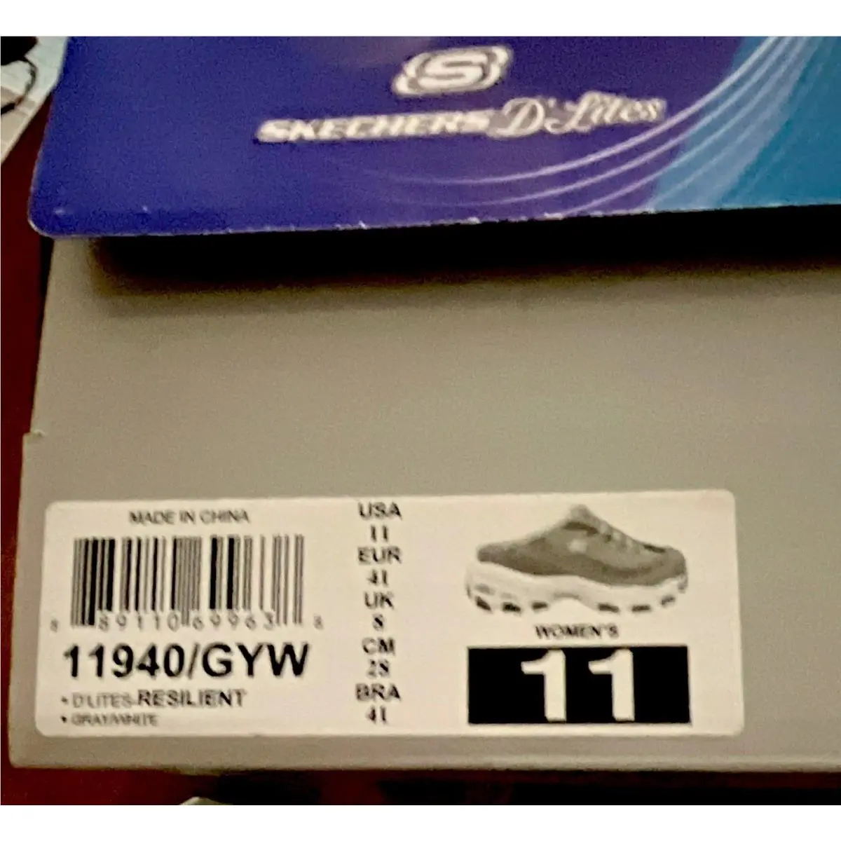 Skechers shoes - SKECHERS D`Lites Resilient - Resilient - 11940/GYW - Gray, White, Black 0