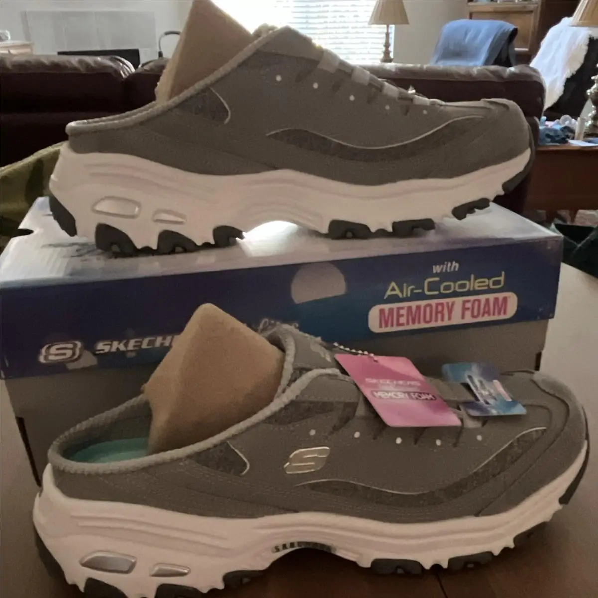 Skechers shoes - SKECHERS D`Lites Resilient - Resilient - 11940/GYW - Gray, White, Black 1