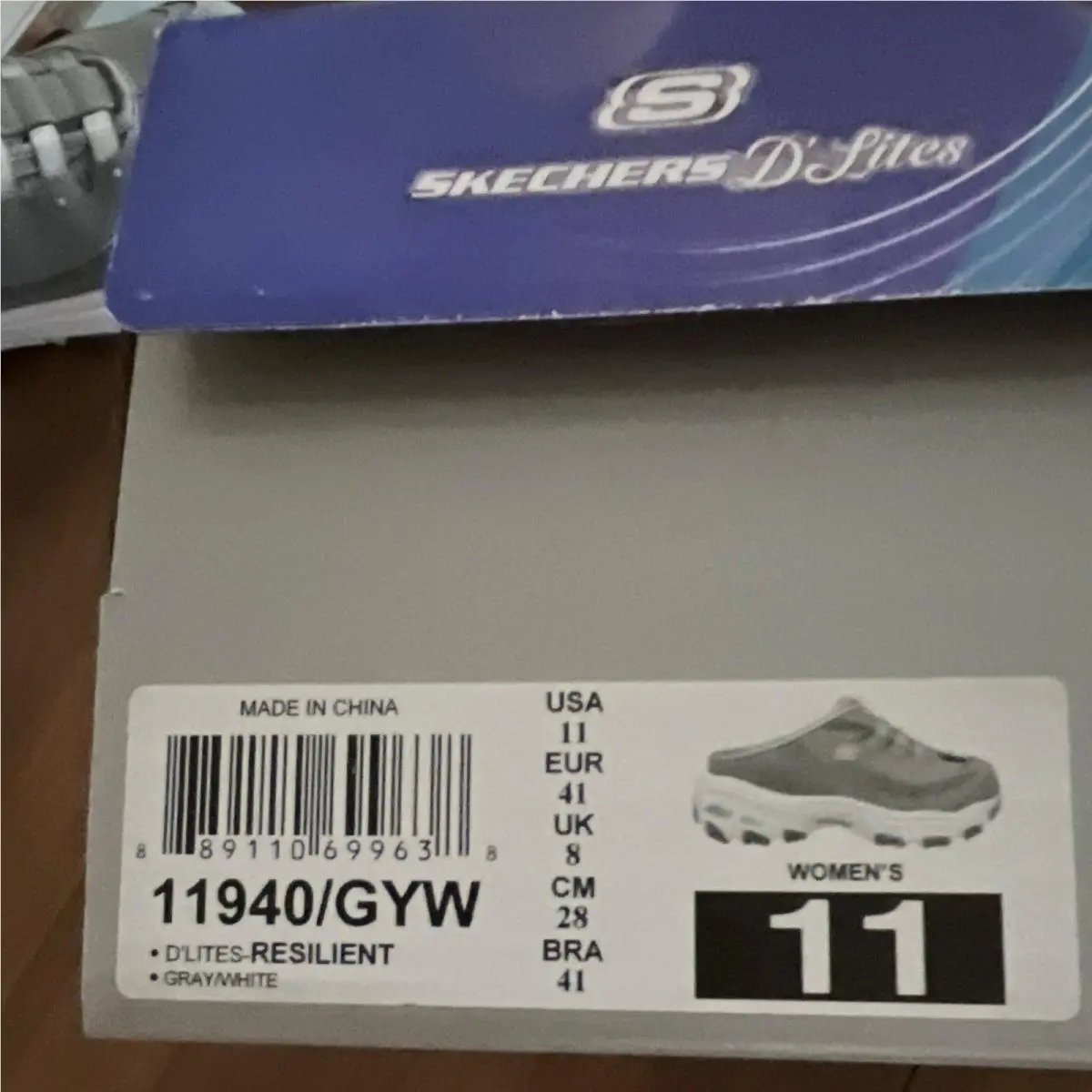 Skechers shoes - SKECHERS D`Lites Resilient - Resilient - 11940/GYW - Gray, White, Black 2