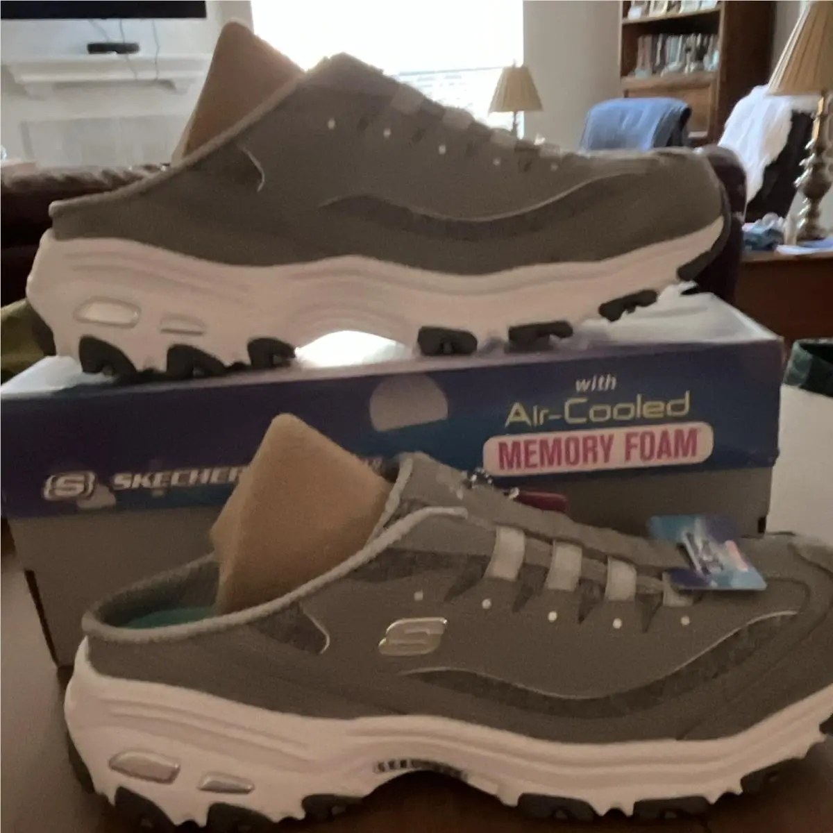 Skechers shoes - SKECHERS D`Lites Resilient - Resilient - 11940/GYW - Gray, White, Black 5