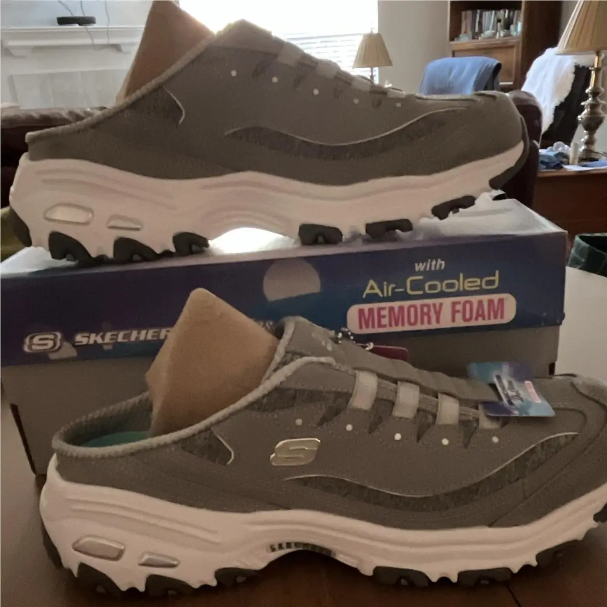 Skechers shoes - SKECHERS D`Lites Resilient - Resilient - 11940/GYW - Gray, White, Black 6