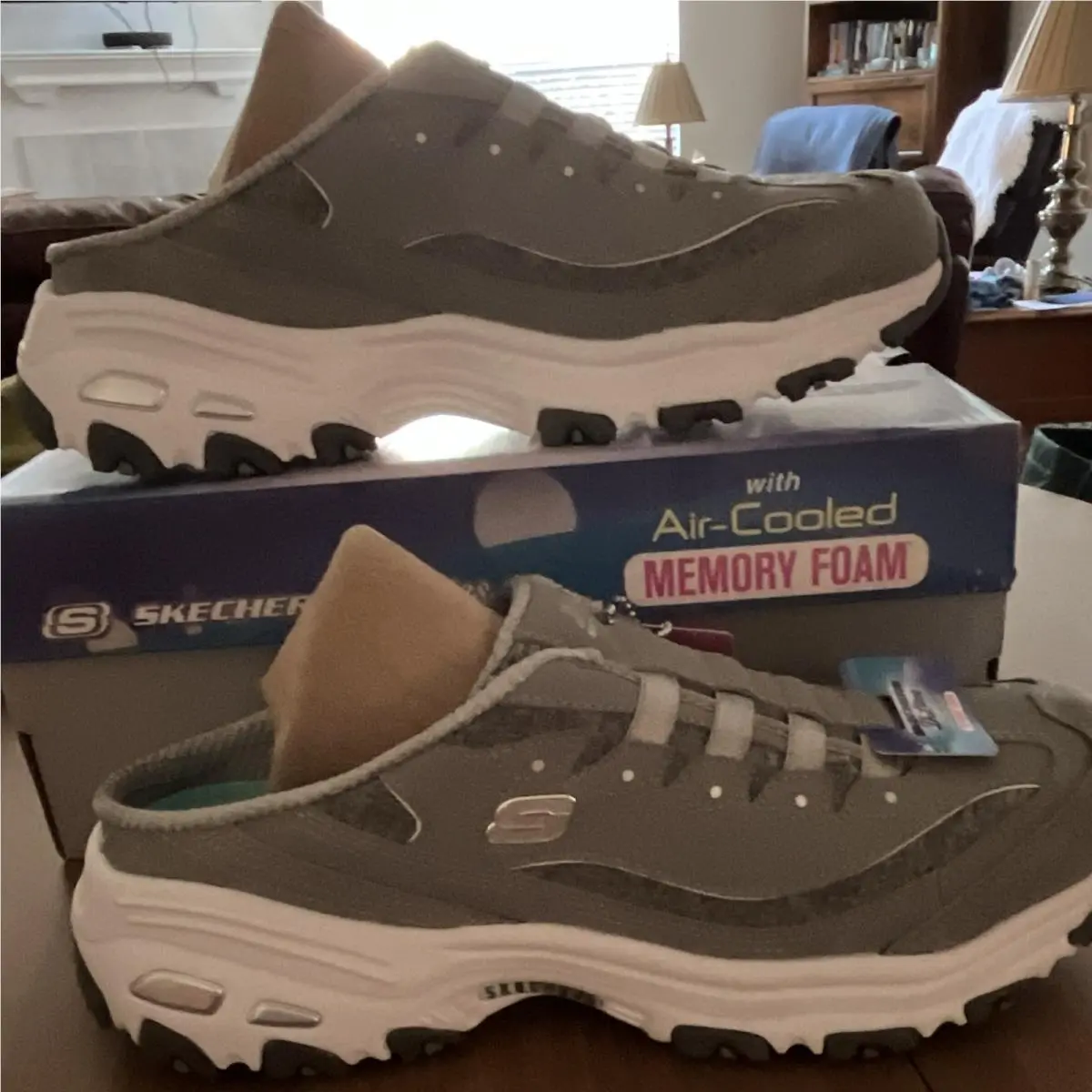 Skechers shoes - SKECHERS D`Lites Resilient - Resilient - 11940/GYW - Gray, White, Black 7