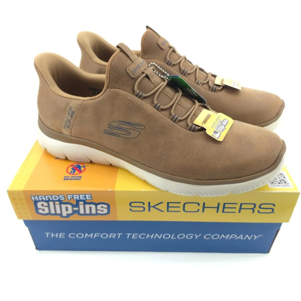 Skechers Mens Slip-ins Summits - Korlo Textile Brown 10.5 Hands Free Comfort