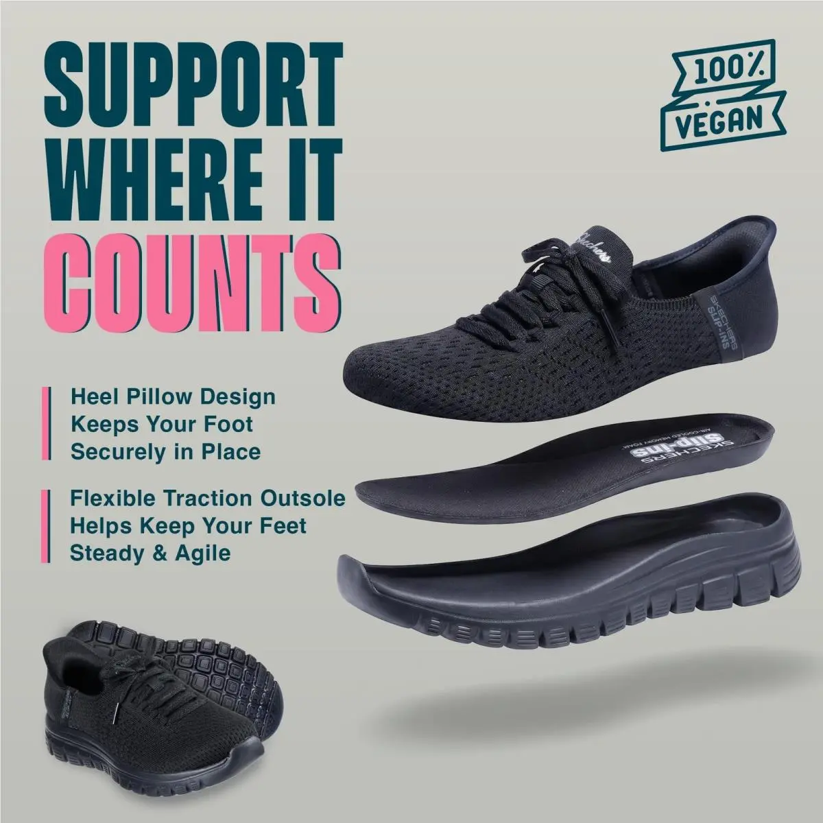 Skechers shoes - Black (UPC: 0197976773806) 5