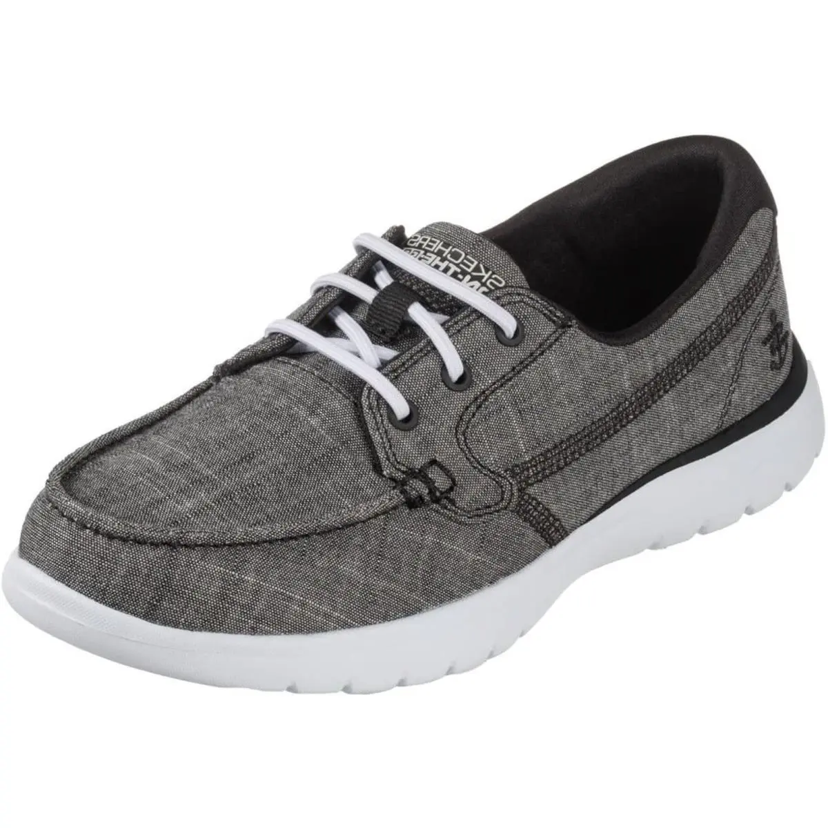Skechers Women`s Boat Shoe Black/white 6.5 - Black/white - 6.5 US