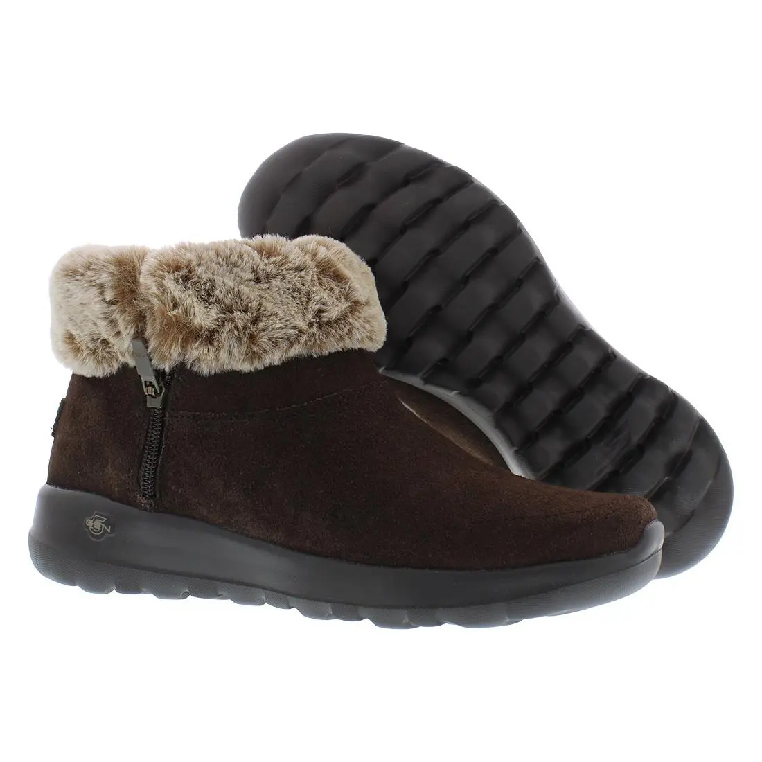 Skechers On The Go Joy Savvy Boot Suede Womens Shoes Size 5.5 Color: Chocolate