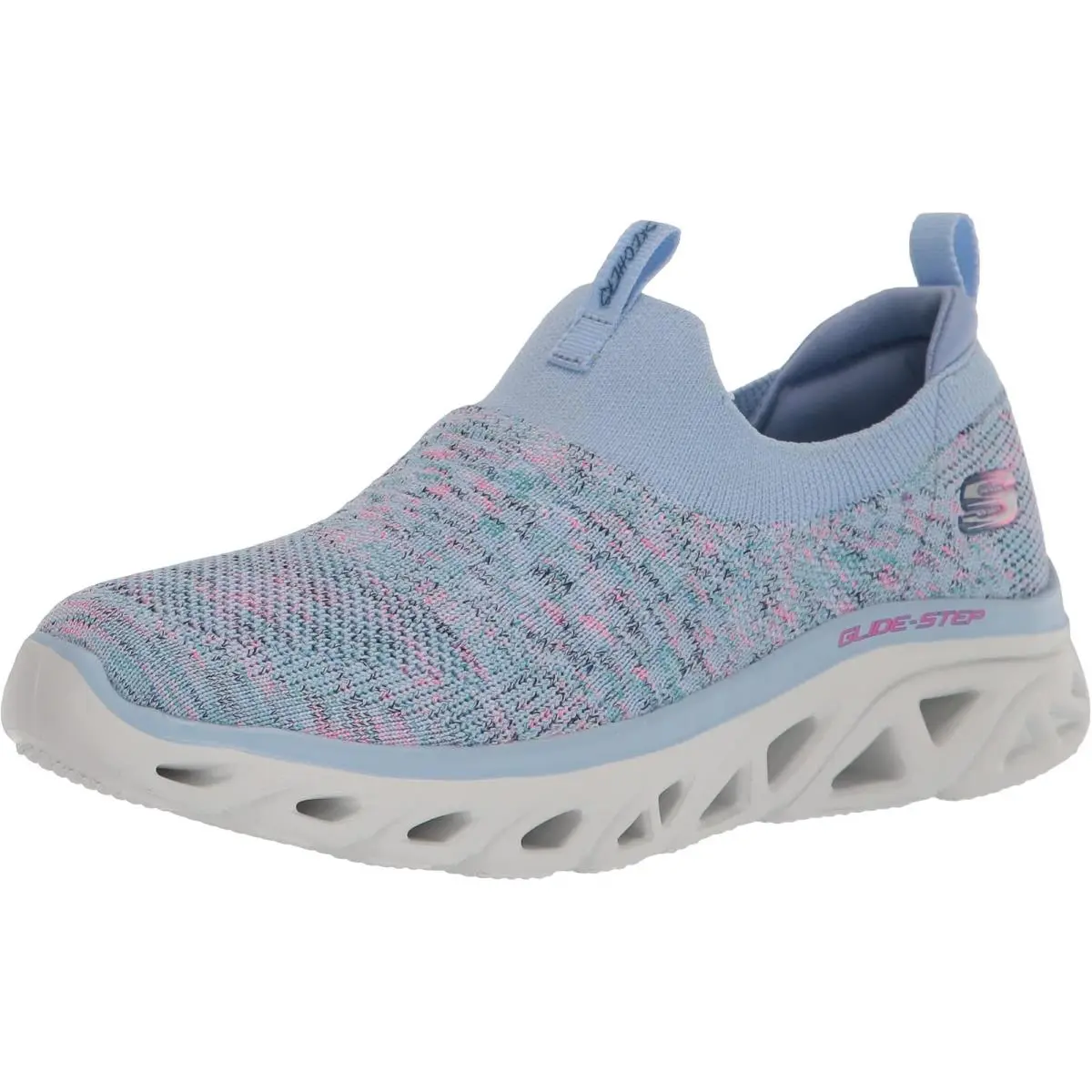 Skechers Women`s Glide Step Sneaker Lvmt=lavender Multi 11 - Lvmt=lavender M
