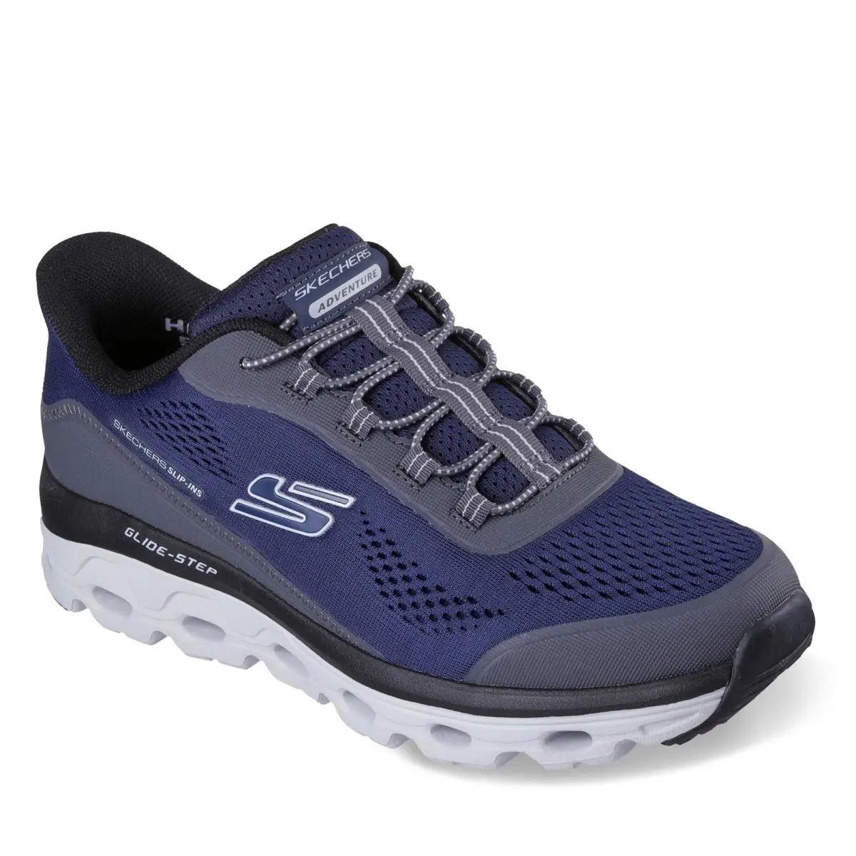 Men`s Skechers Slip-ins: Glide-step Sole - Glover Peak Walking Shoe 237812-NVY