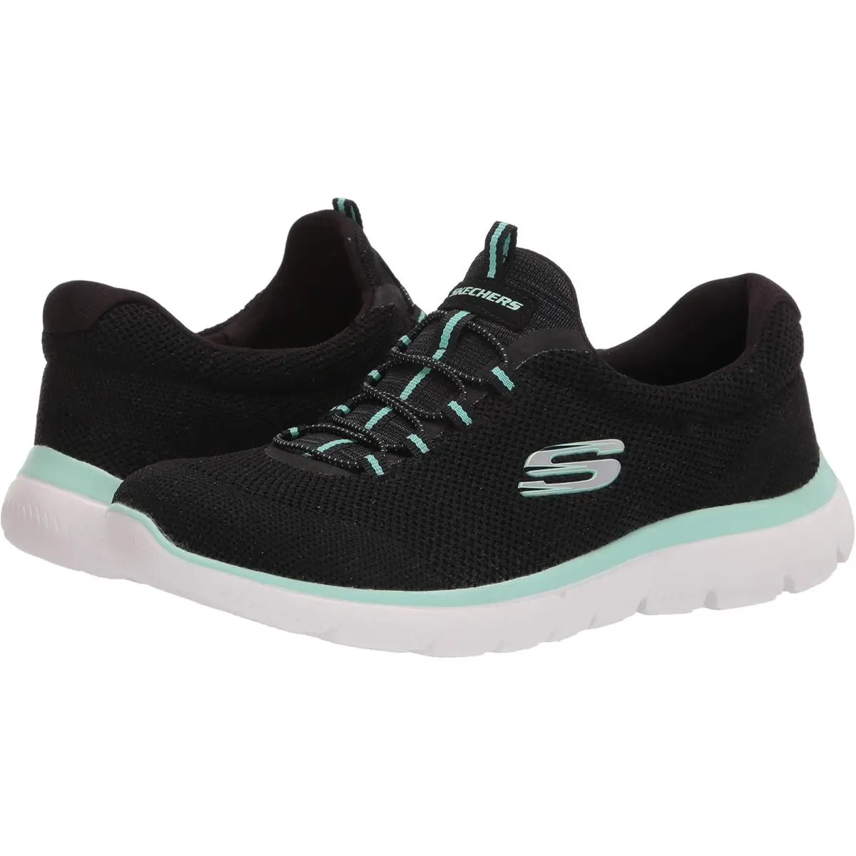 Skechers shoes - Black/Turquoise (UPC: 0194880169985) 5
