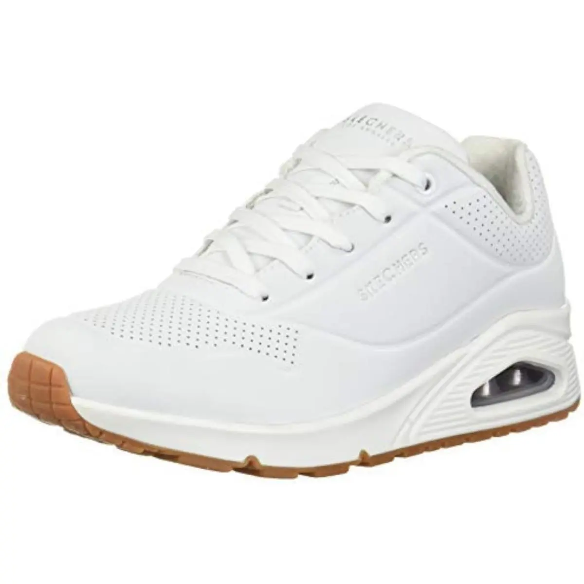 Skechers Womens Skecher Street Women`s Uno - Stand on Air Sneaker White 11 US