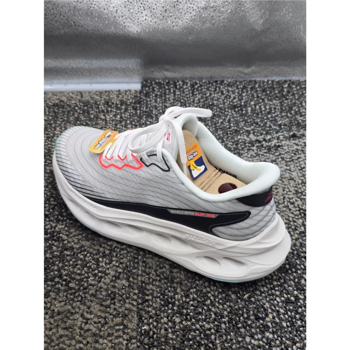 Skechers shoes - Skechers Max Cushioning Glide - Max Cushioning Glide - 129404 WMLT - White Multi (UPC: 198739622393) 2