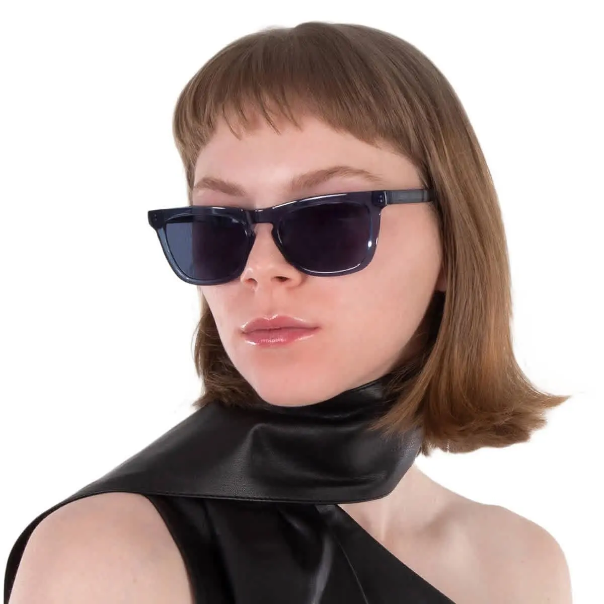 Calvin Klein Blue Square Ladies Sunglasses CK23535S 400 53 CK23535S 400 53