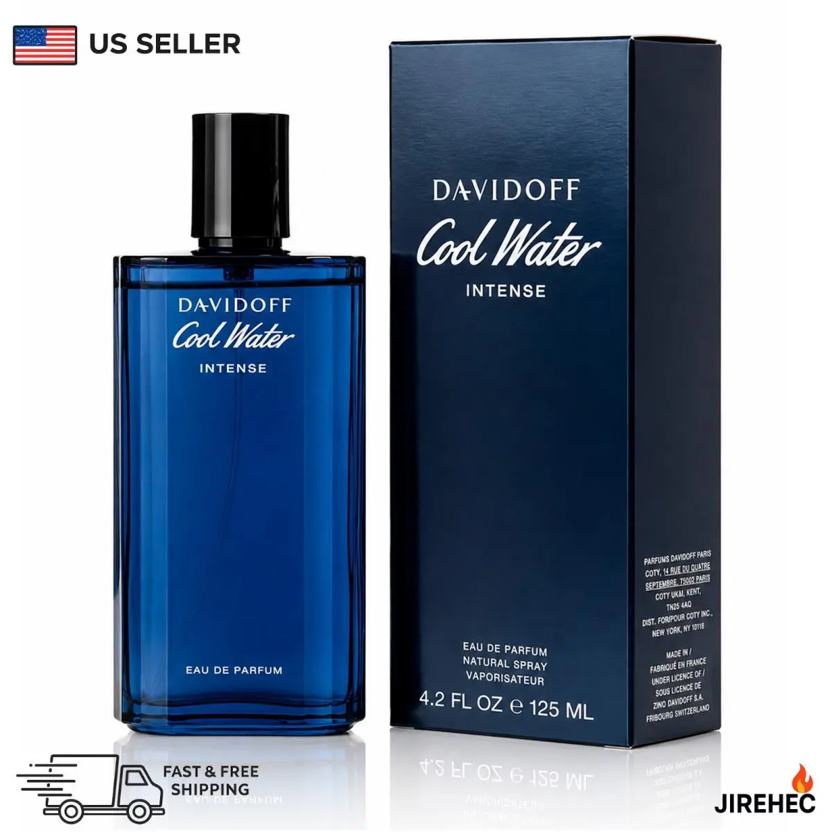 Cool Water Intense Men Edp 4.2 oz 125ml Long Lasting by Davidoff