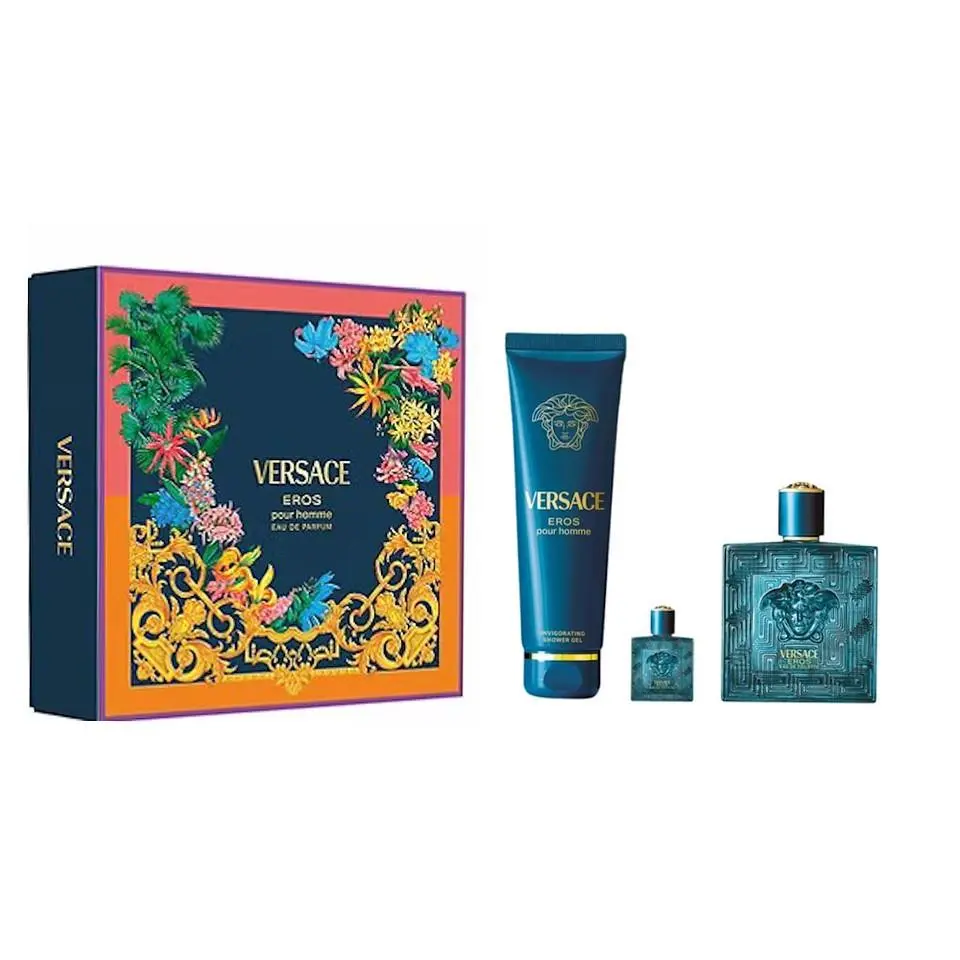Versace Eros Pour Homme Eau De Parfum 3 PC Giftset
