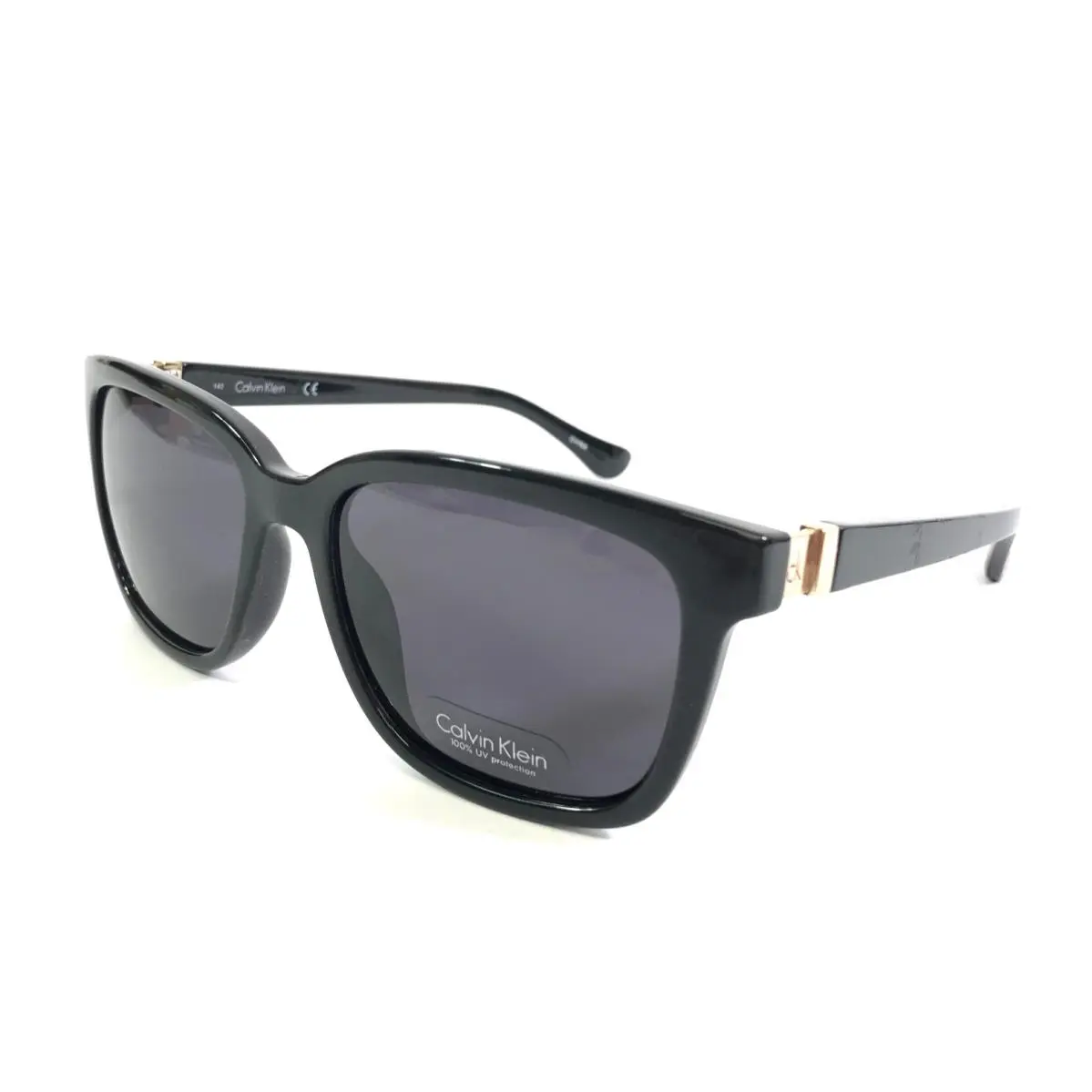 Sunglasses CK3190S 001 Polished Black Frames with Dark Gray Lenses by Calvin Klein