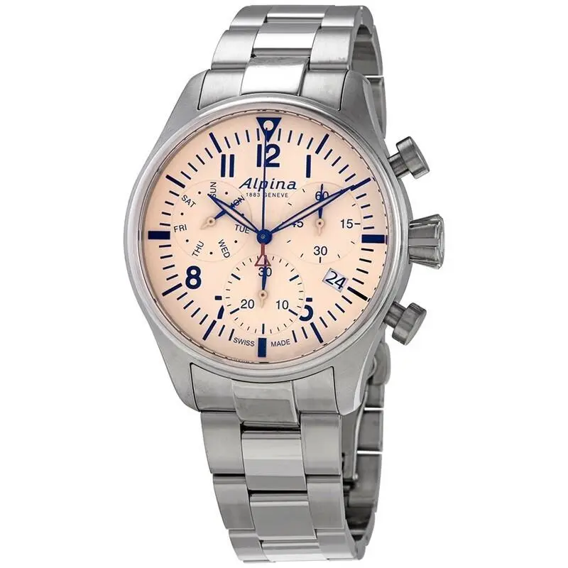 Startimer Pilot Chronograph Quartz Men`s Watch Item No. AL-371BG4S6B by Alpina