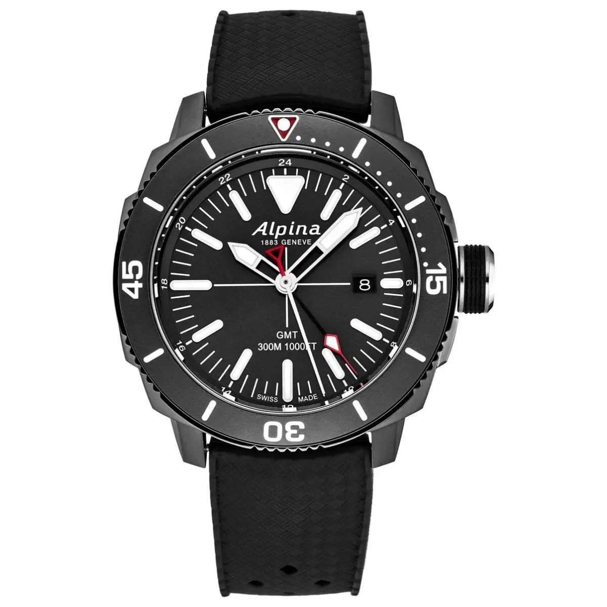 Alpina Wristwatch Seastrong Diver Gmt AL-247LGG4TV6 Black Watch