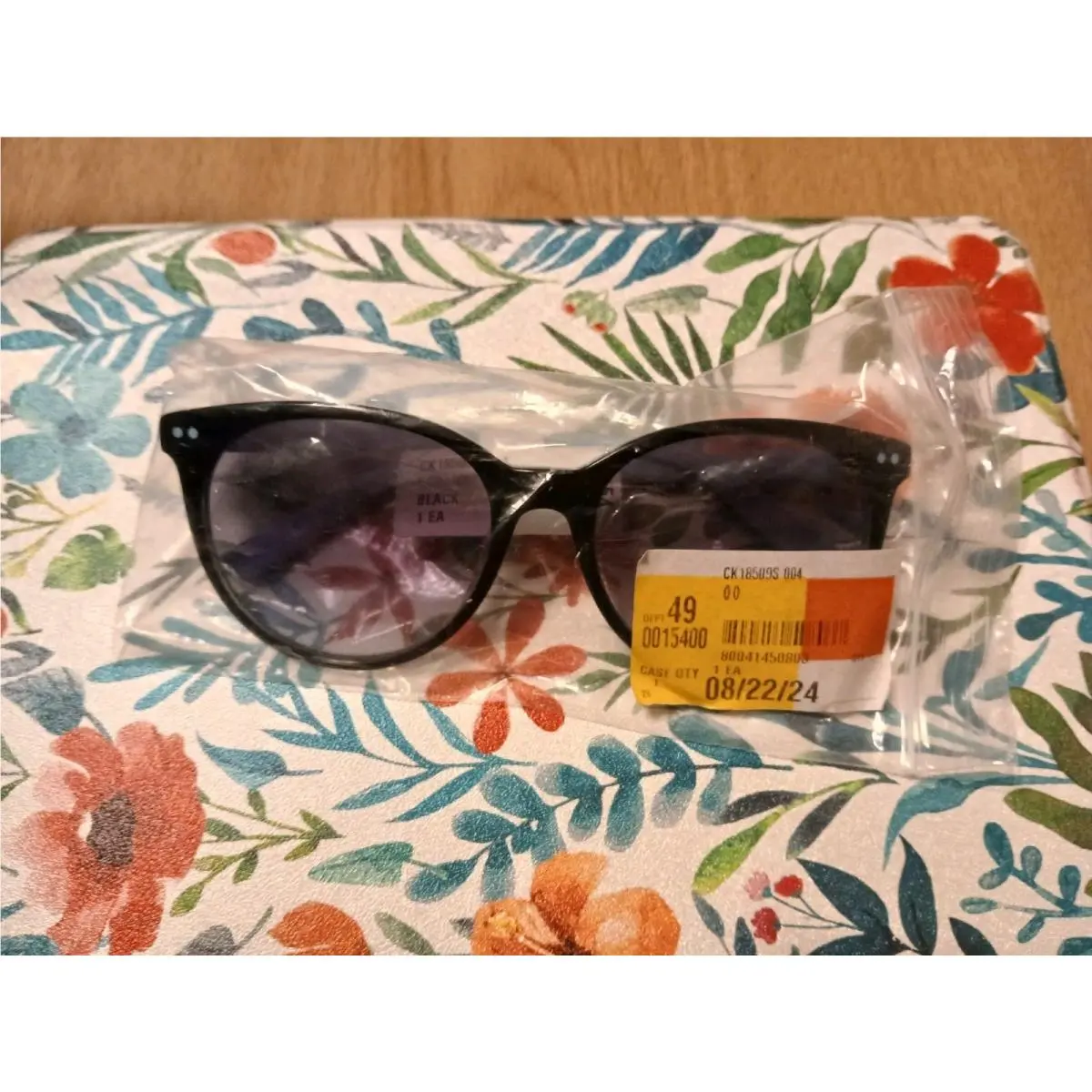 CK19503SG Black Aqua Sunglasses Hard CK by Calvin Klein