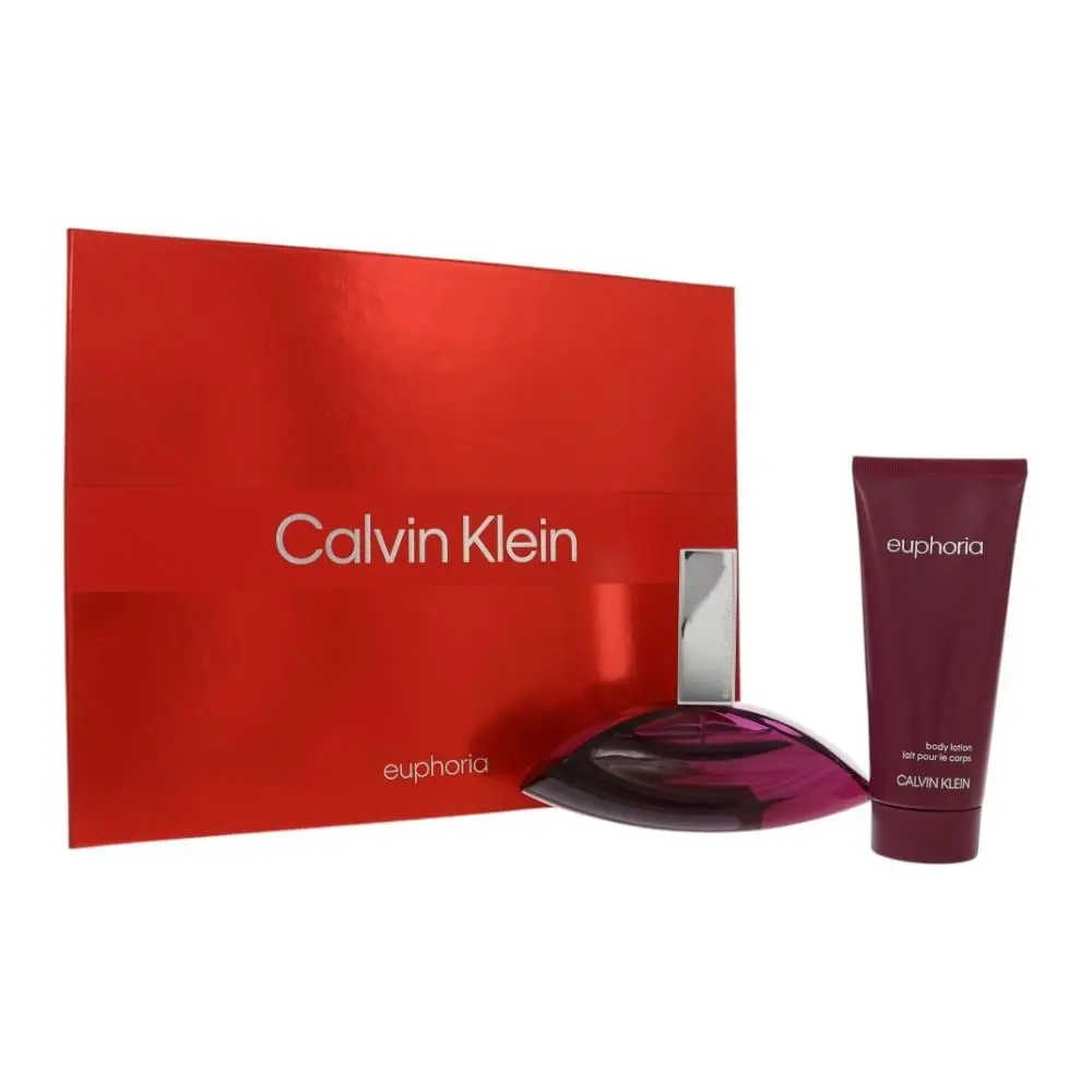 Euphoria by Calvin Klein Gift Set For Women 2 Piece Gift Set For Women - 3.3 Oz
