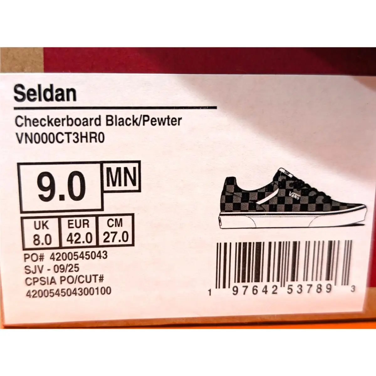 Vans shoes - VANS Seldan - Seldan - VN000CT3HR0 - Black/Pewter 8