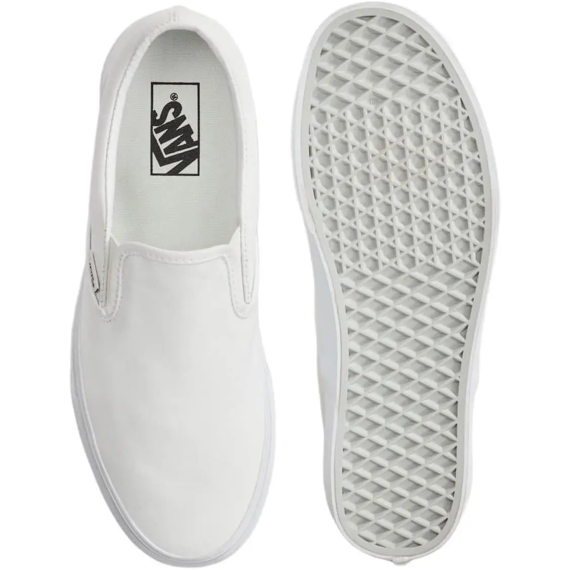 Vans Men`s Slip On Sneakers - True White