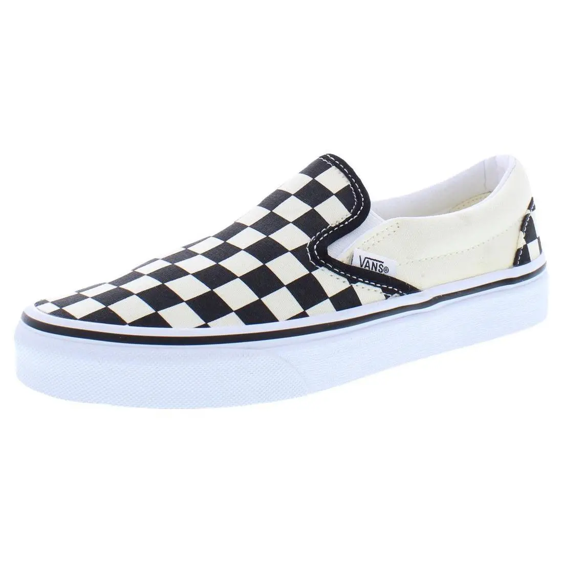 Vans shoes - Black/White/Checkerboard/White, Main: White 0