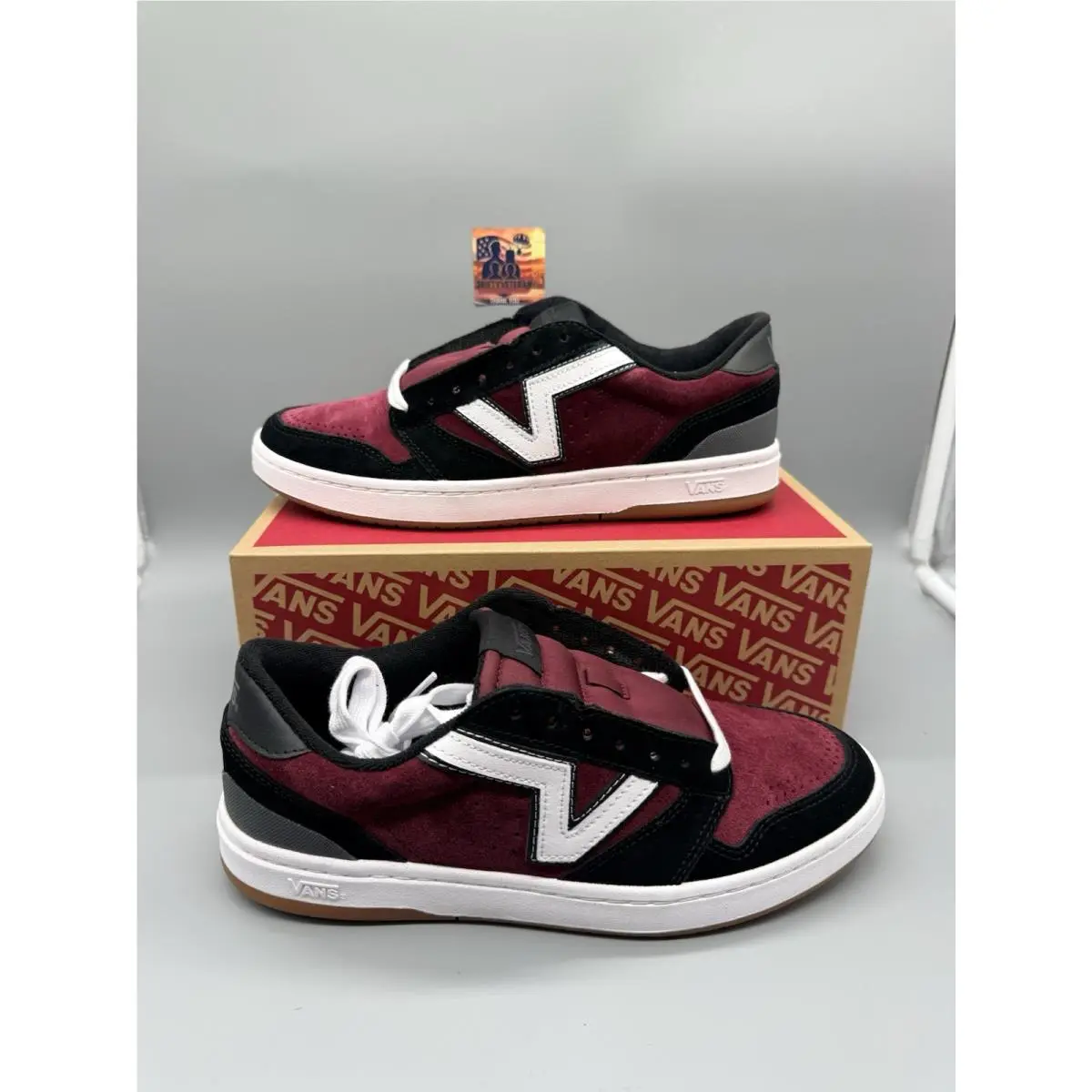 Vans shoes - VANS Lowland - Lowland - VN000D6R2Q1 - Maroon/Burgundy 0