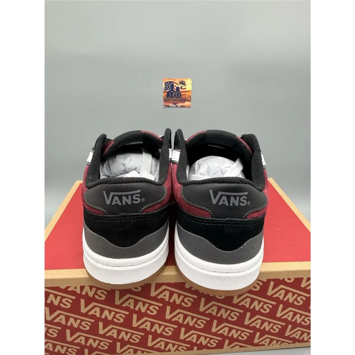 Vans shoes - VANS Lowland - Lowland - VN000D6R2Q1 - Maroon/Burgundy 1