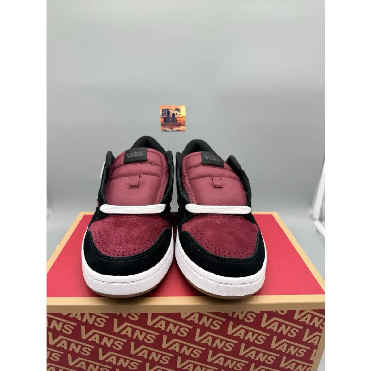 Vans shoes - VANS Lowland - Lowland - VN000D6R2Q1 - Maroon/Burgundy 3
