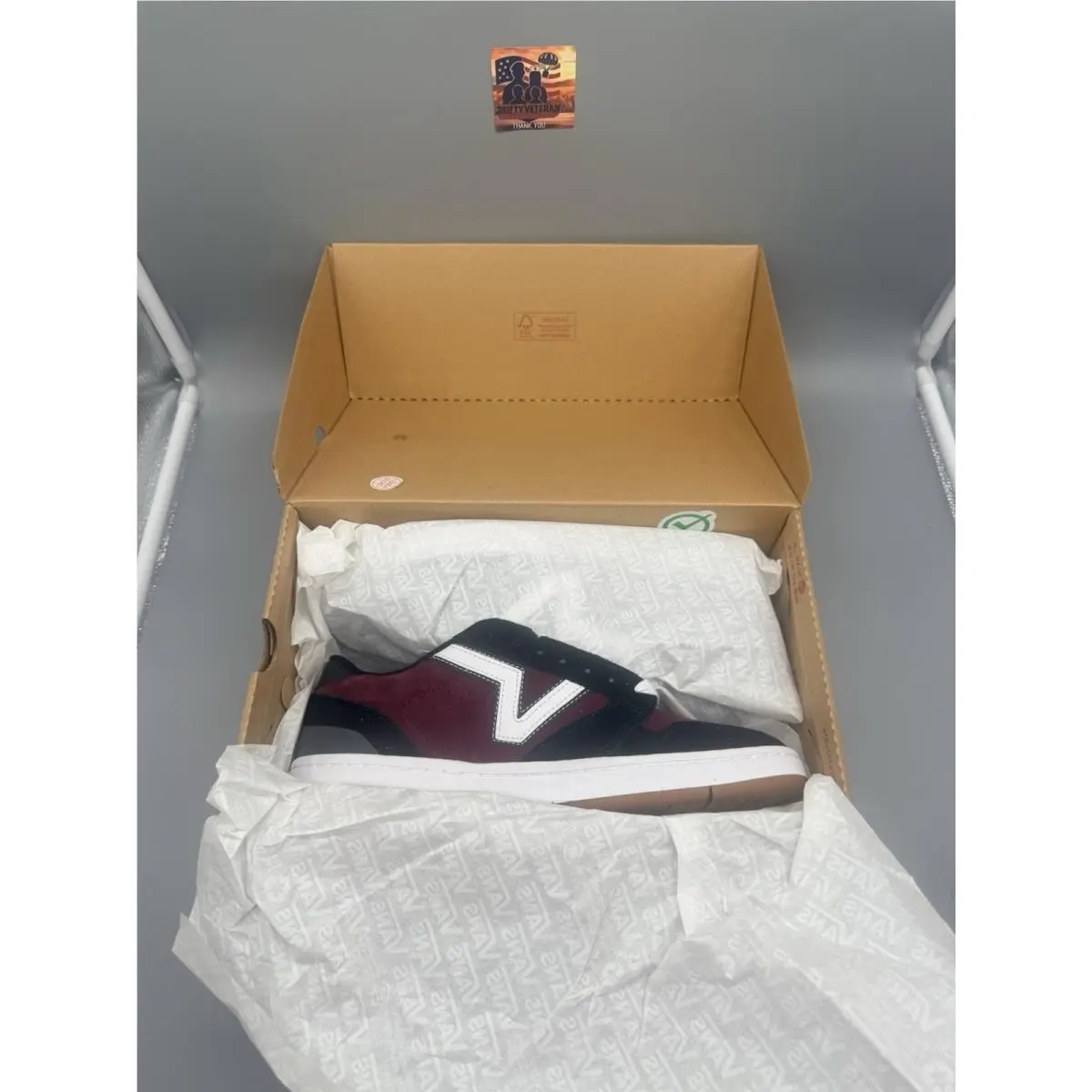 Vans shoes - VANS Lowland - Lowland - VN000D6R2Q1 - Maroon/Burgundy 4