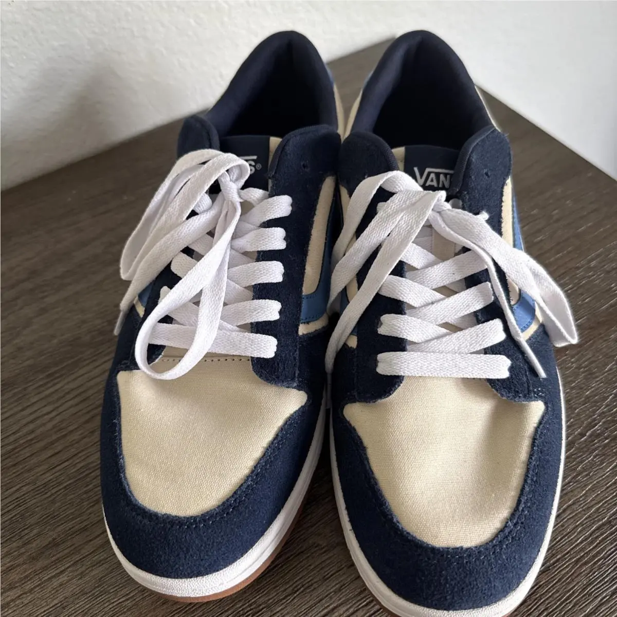 Vans Shoe Ryland LS Low Colorblock VN000D49M6K Blue/beige Suede Athletic