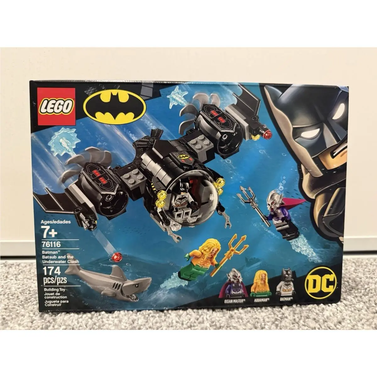 Lego 76116 DC Batman and Batsub Underwater Clash 174 Piece Building Set Toy Kit