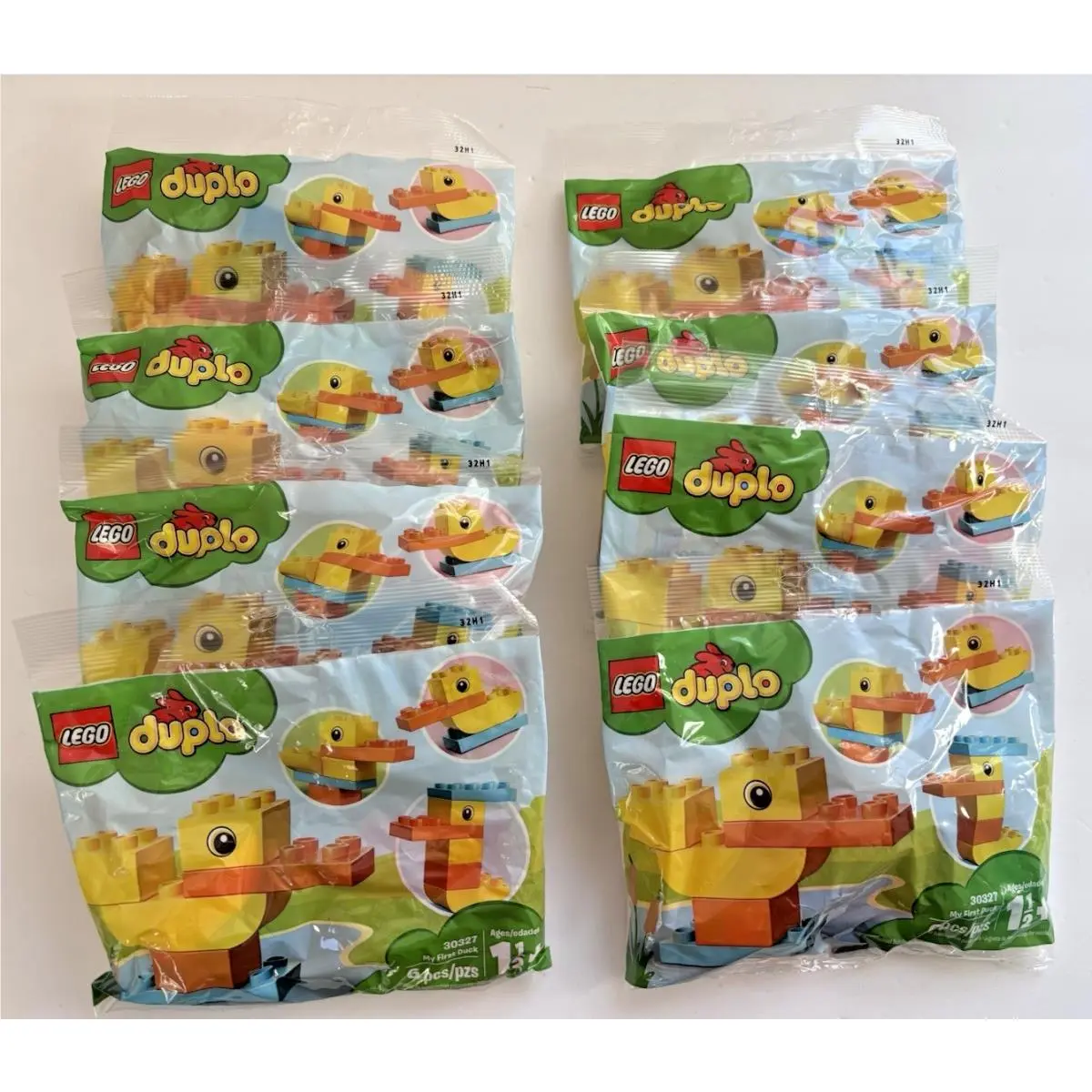 8 Lot Lego Duplo Easter Yellow My First Duck Polybag Set 30327