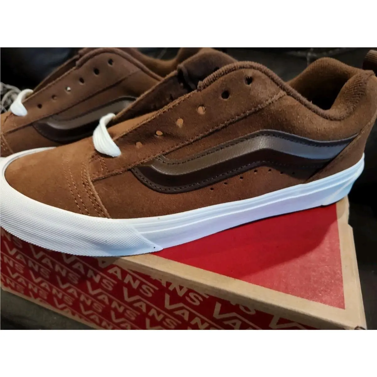 Vans shoes - VANS Knu-Skool - VN000D6CDFM - Brown (UPC: 197643203971) 0