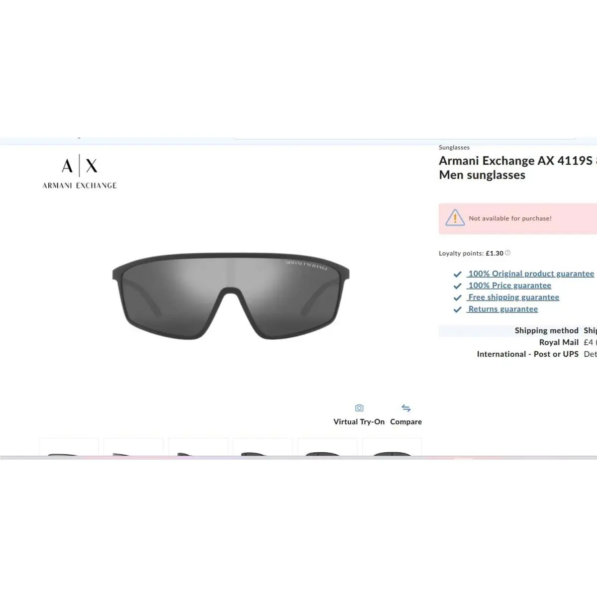 Armani Exchange AX 4119S 8181/55