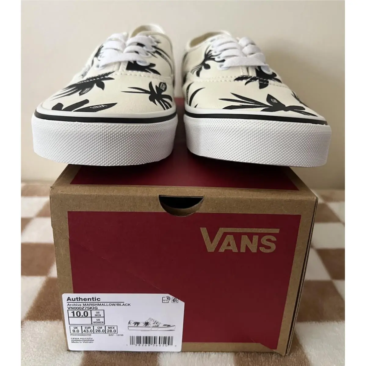 Vans shoes - VANS Authentic - Authentic - VN000Z75KIG - Archive Marshmallow/Black 10