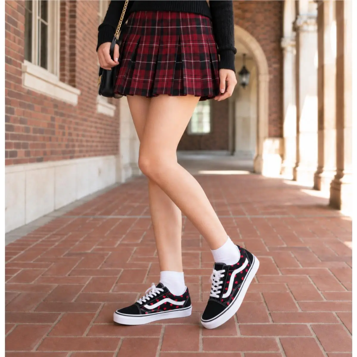 Vans shoes - VANS Old Skool - Old Skool - VN0A5JM1YW3 - Black/Red/White 0