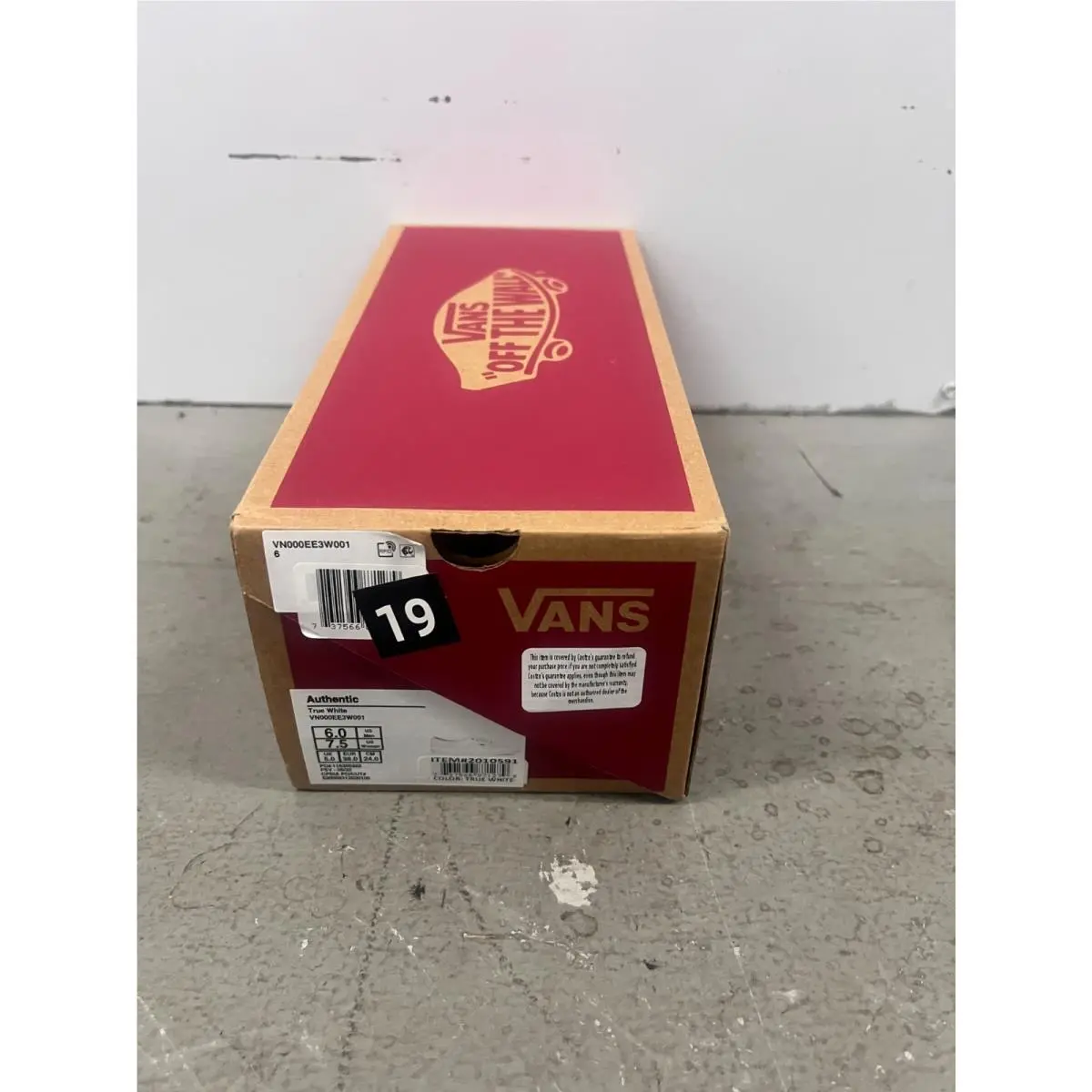 Vans shoes - Vans Authentic VN000EE3W001 - Authentic - VN000EE3W001 - White 0