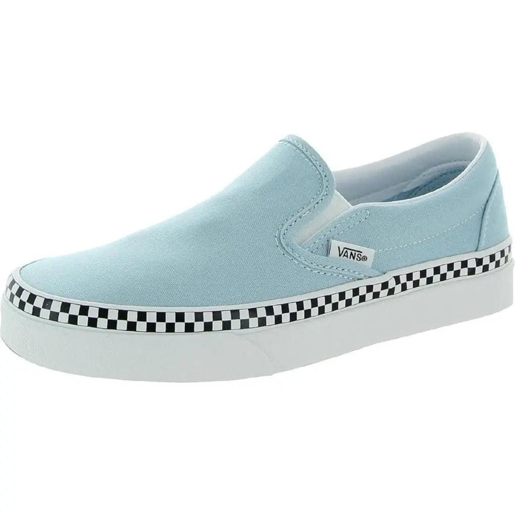Vans Mens Classic Canvas Slip-on Skate Shoes Blue-sz 4.5 Medium D